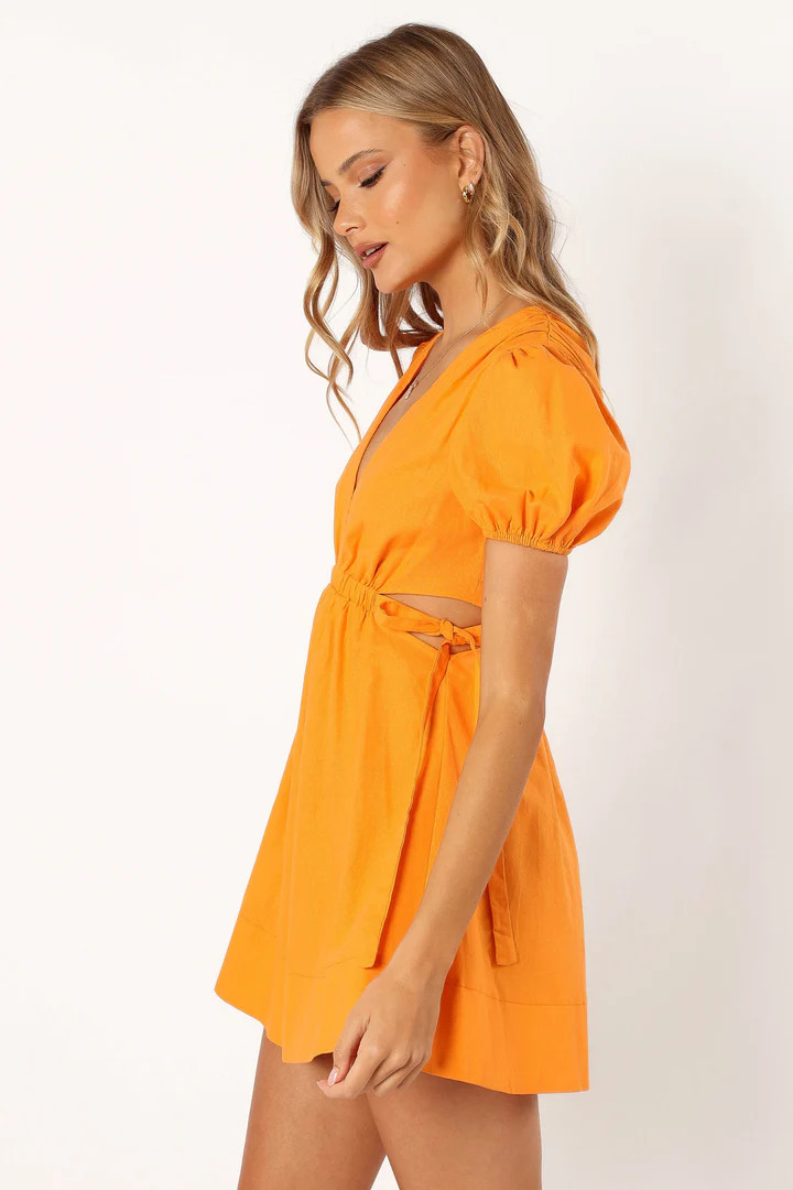 Sachie Cut Out Mini Dress - Orange | Petal & Pup (US)
