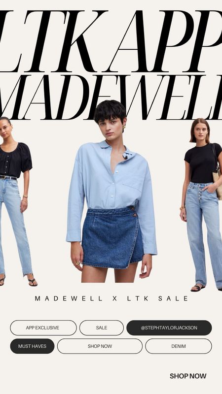 MADEWELL PICKS! The LTK exclusive app sale is live. I’m linking what caught my eye. Will try to get to the store to do a try on this week too. 

#LTKSaleAlert #LTKxMadewell #LTKFindsUnder100
