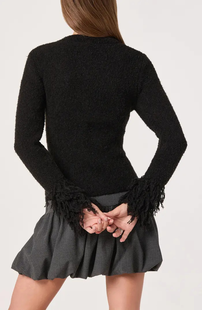 Fringe Sleeve Cardigan | Nordstrom