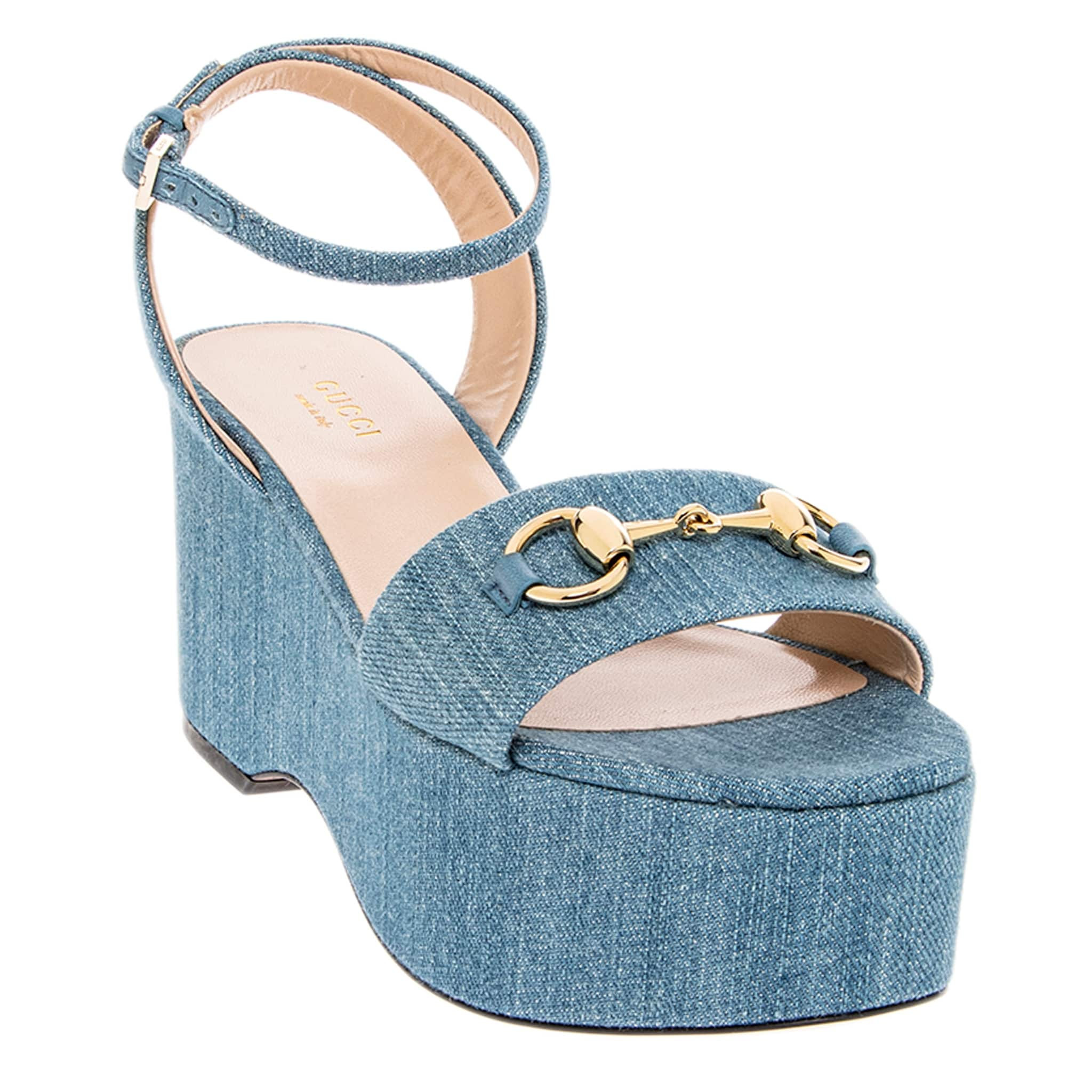 Gucci Horsebit Platform Sandals | Overstock