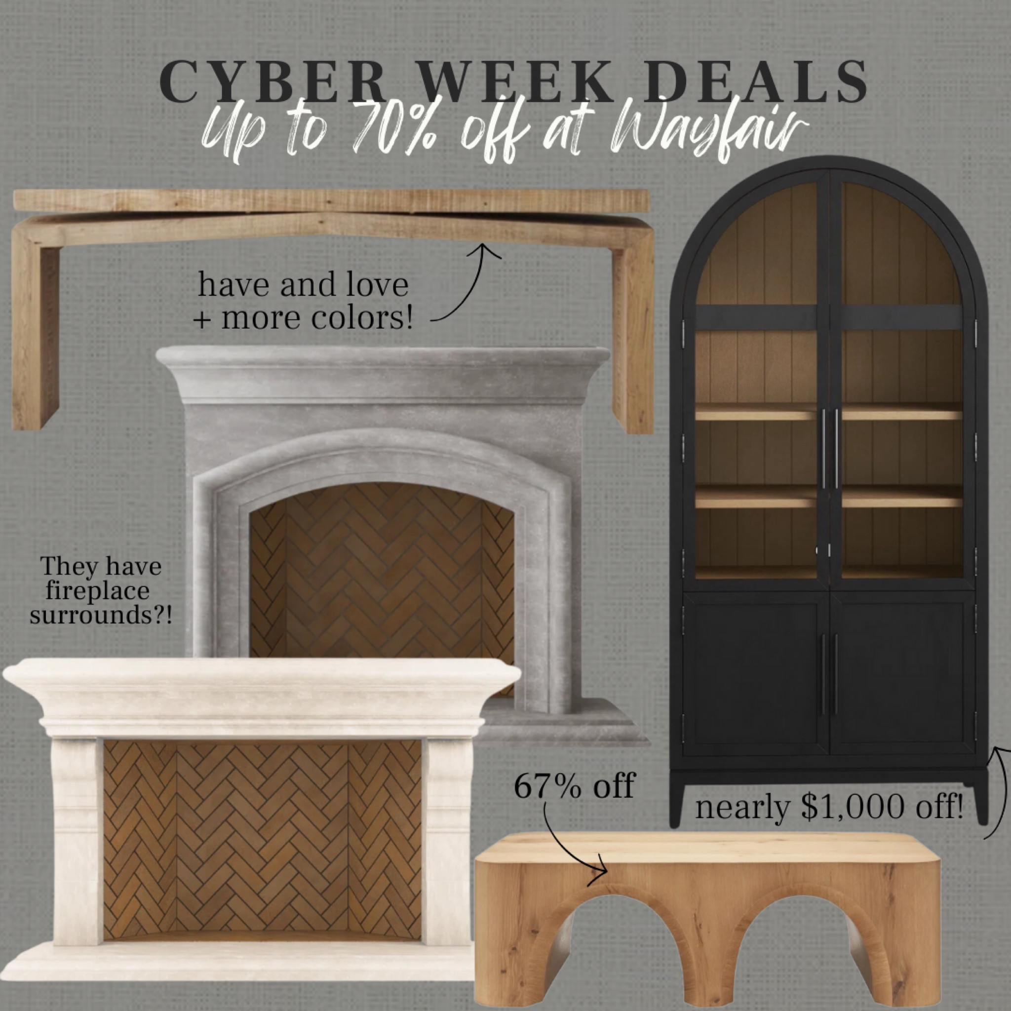Wayfair’s Cyber Week deals are here and they’re too good to miss! Enjoy up to 70% off plus free and fast shipping on EVERYTHING 🙌🏻

@wayfair #wayfair #wayfairpartner

#LTKCyberWeek 

#LTKSaleAlert #LTKHome