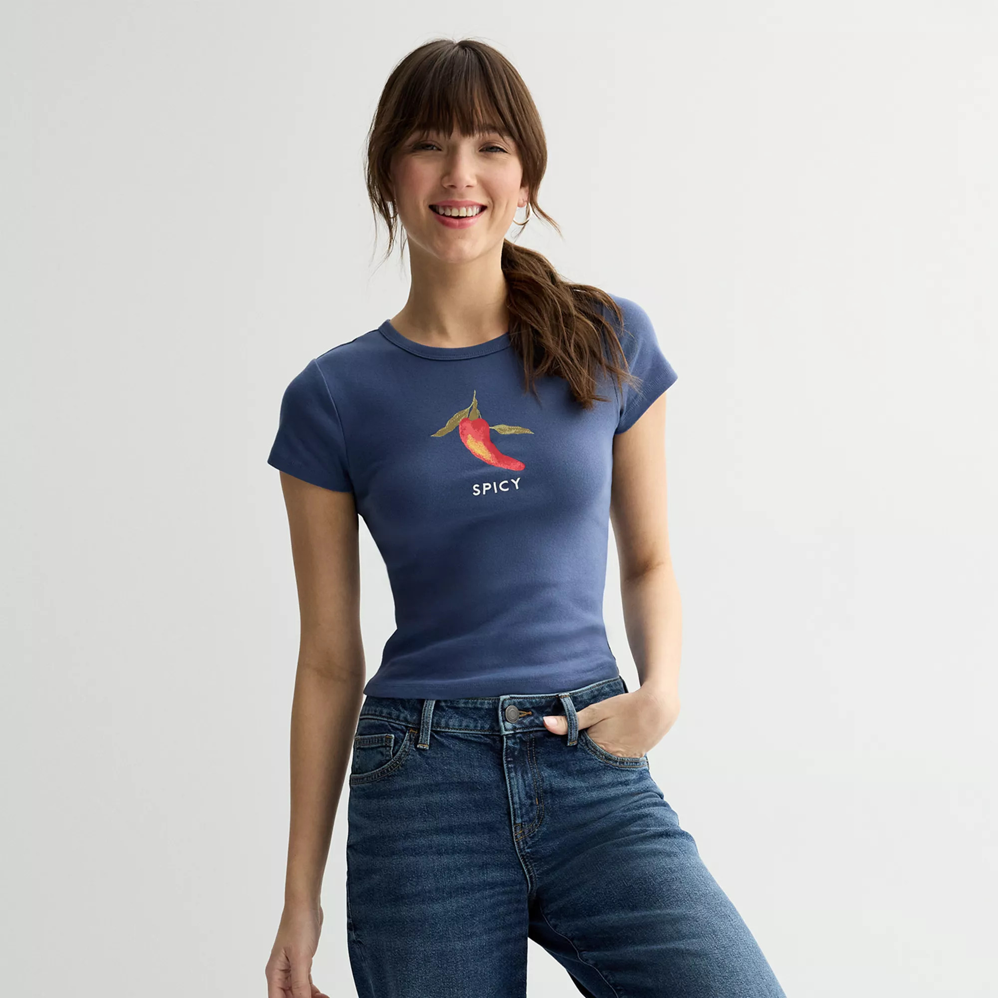 Juniors' SO® Slim Fit Baby Tee | Kohl's