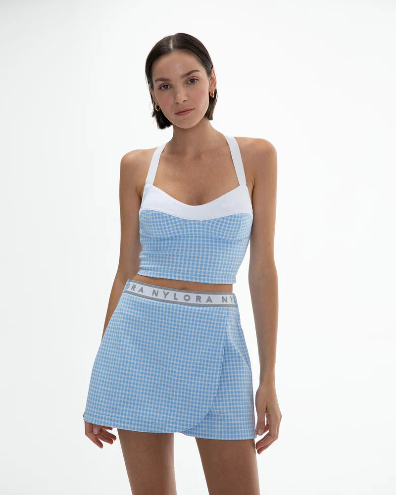 ATTICUS TANK BLUE & WHITE COMBO | Nylora