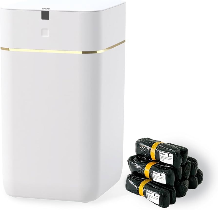 Airdeer Automatic Trash Can, 4 Gallon Self Sealing and Self-Changing Smart Trash Can, Motion Sens... | Amazon (US)