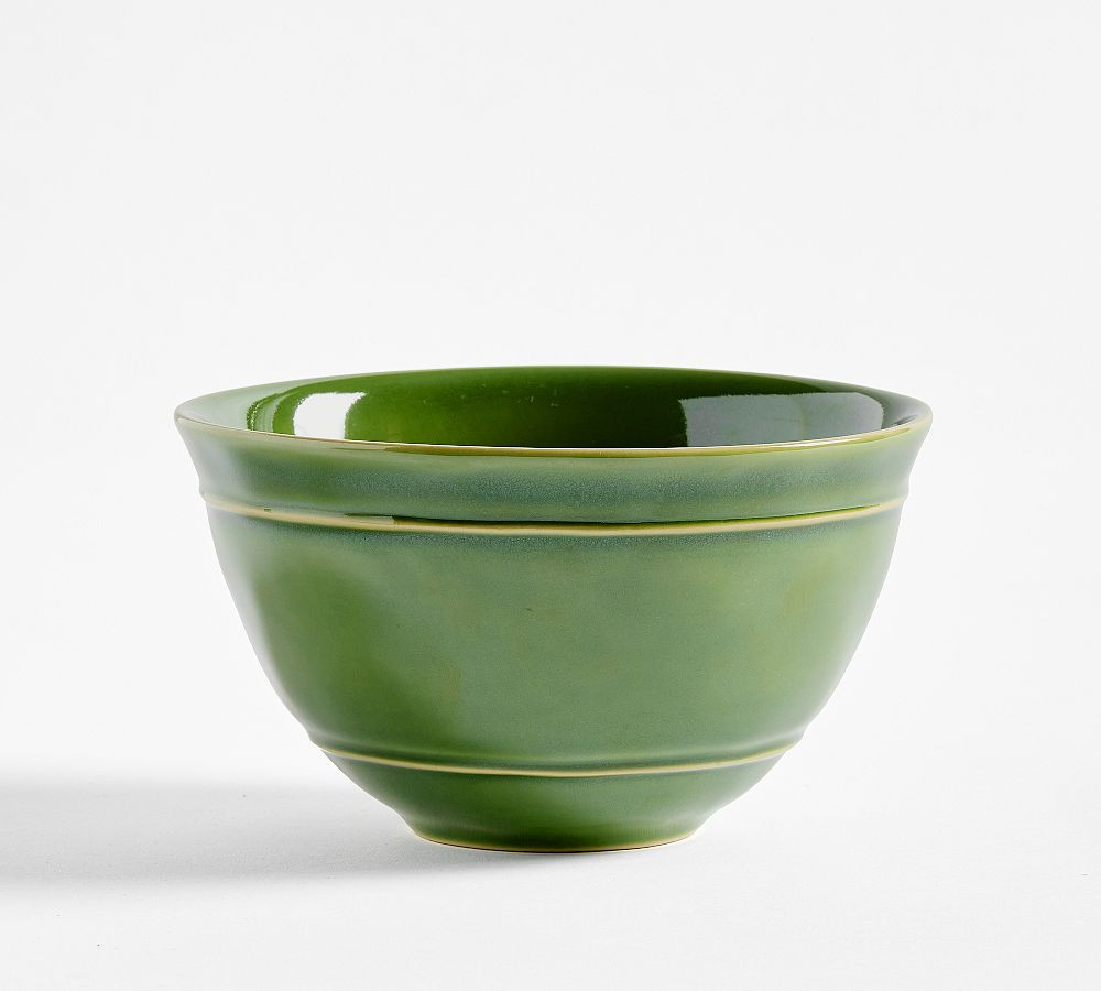 Cambria Stoneware Cereal Bowls, Set of 4 - Green | Pottery Barn (US)