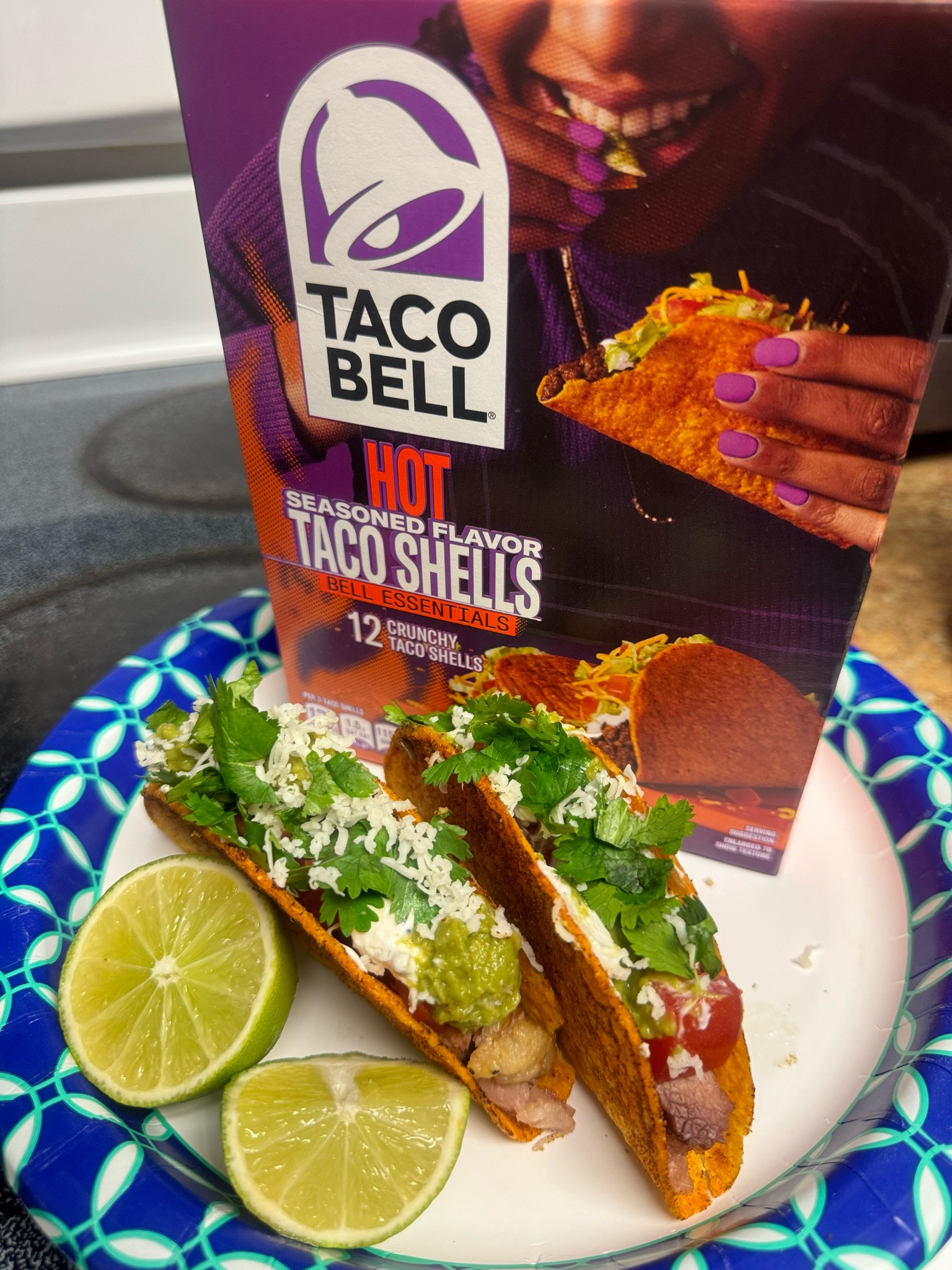Taco Tuesday made easy by Taco Bell! Hot Taco Shells! Also comes in mild and regular/crunchy.
Just bake the  taco shells for 3-5 minutes then customize your taco with your favorite toppings like lettuce, tomato, cheese, sour cream and salsa. 


#LTKfamily #LTKhome