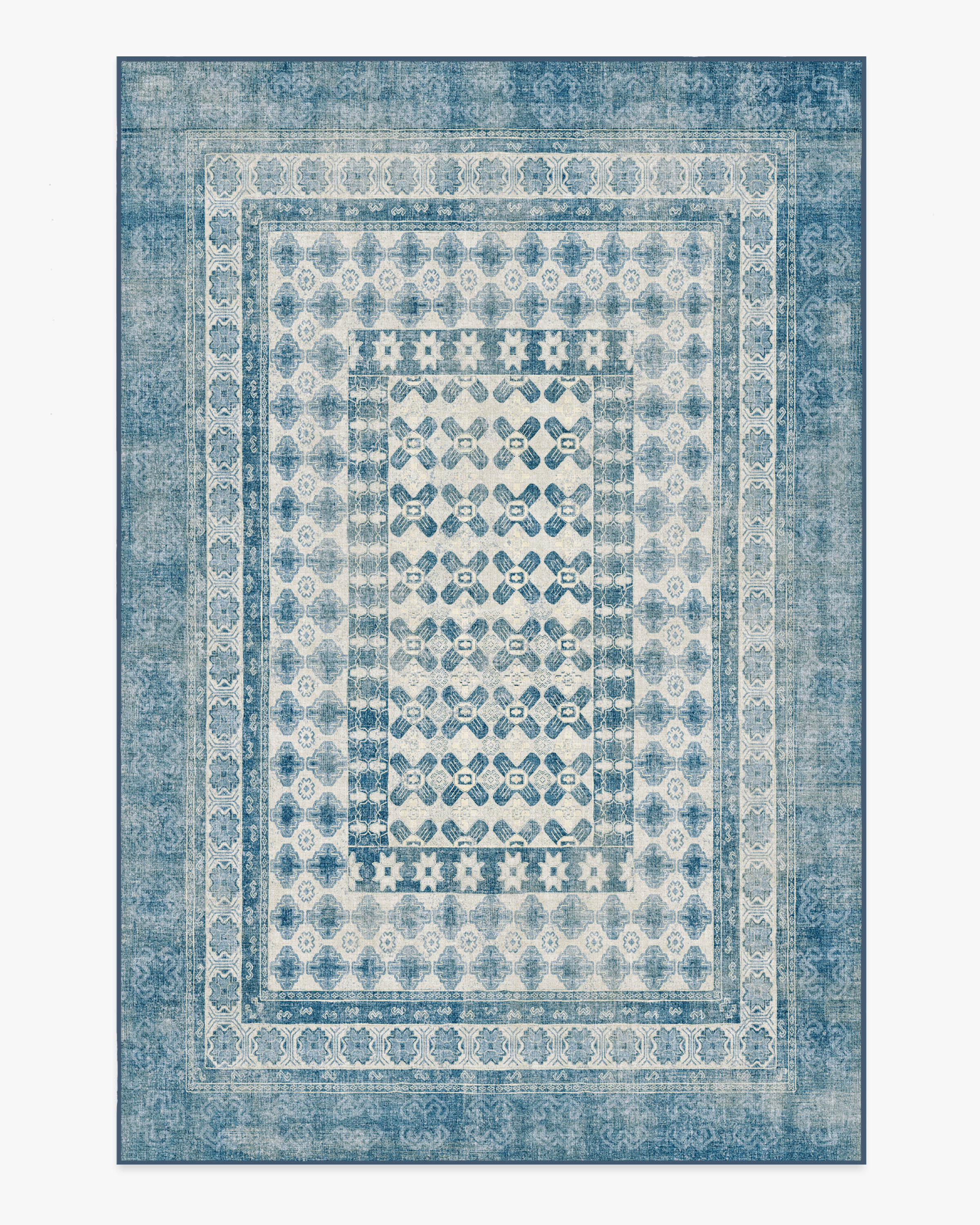 Cyrus Ocean & Ivory Tufted Rug | Ruggable | Ruggable
