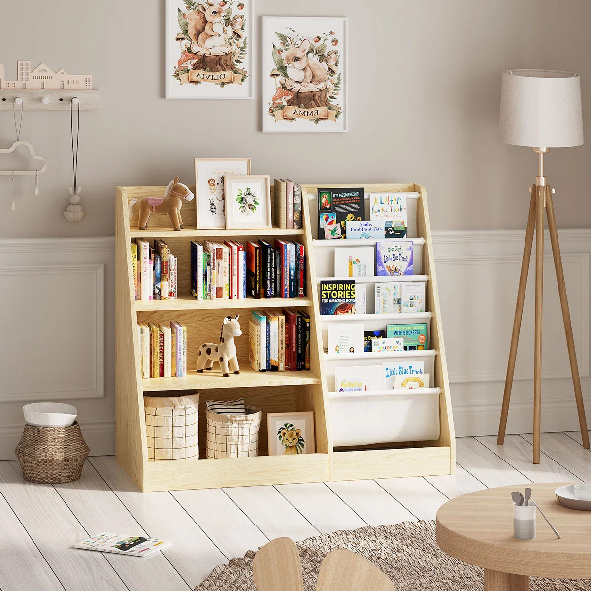 Maggiorina Kids Standard Bookcase, Storage Book Rack, Organizer Cabinet, Book Display | Wayfair North America