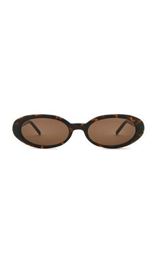 Heaven Mayhem Esme Sunglasses in Brown. | Revolve Clothing (Global)