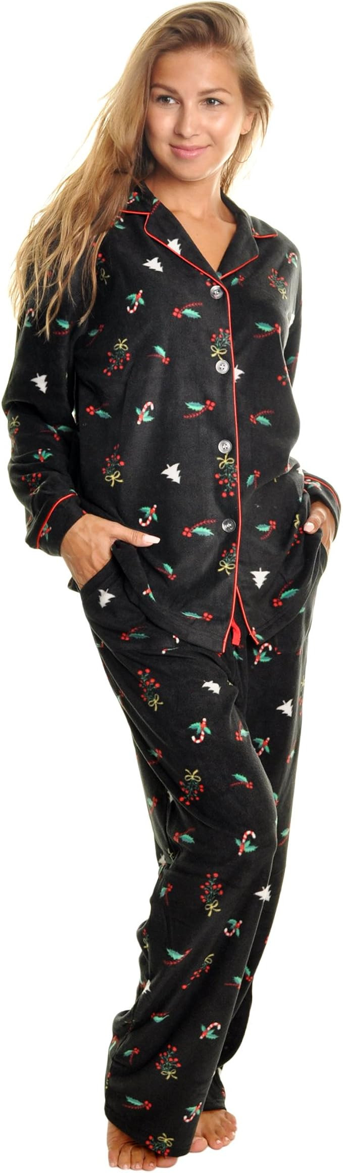 Angelina Women's Cozy Fleece Pajama Set | Amazon (US)