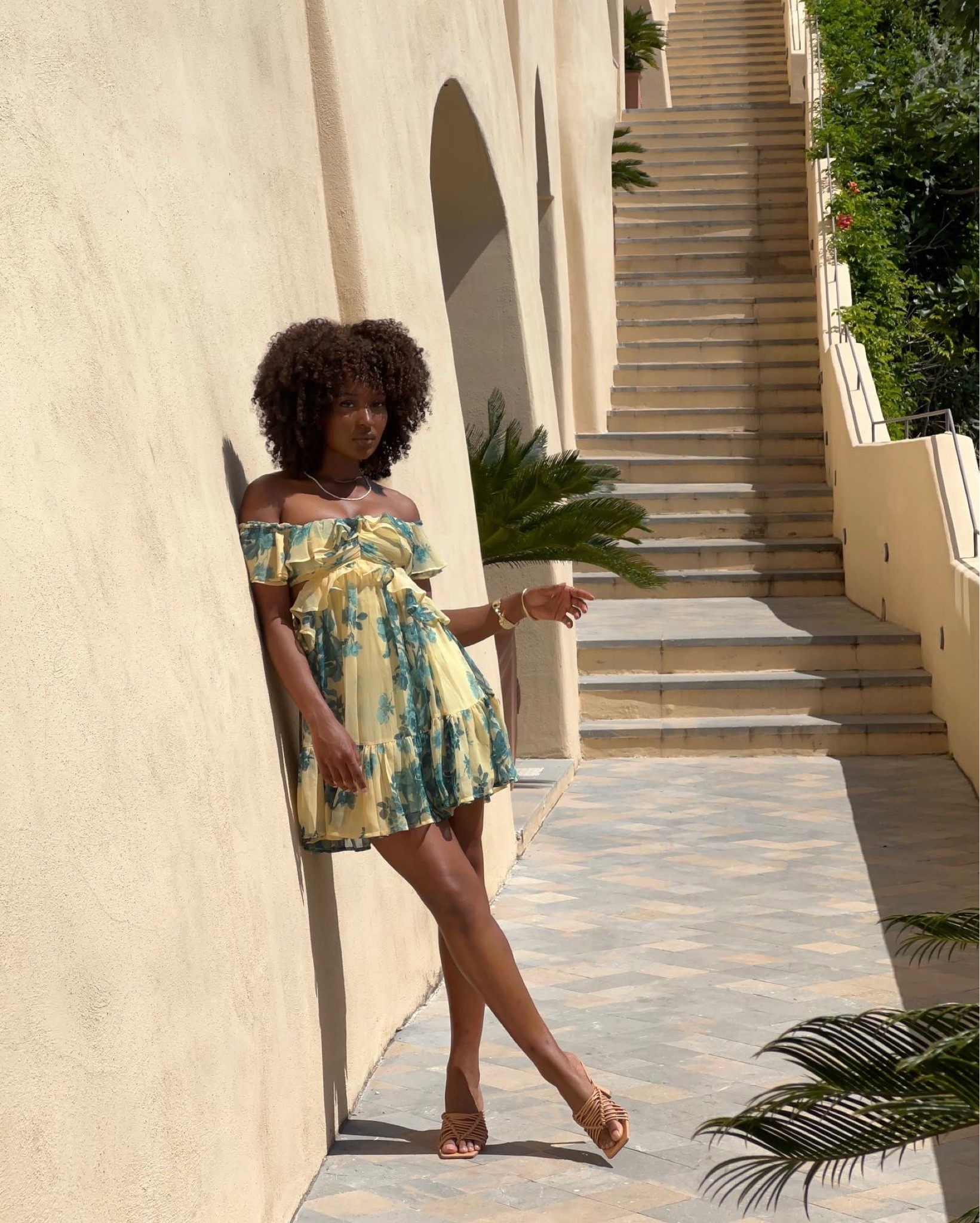 summer positano italy eurosummer sundress floral frills short mini dress yellow green afrohair 

#LTKSeasonal #LTKstyletip #LTKeurope