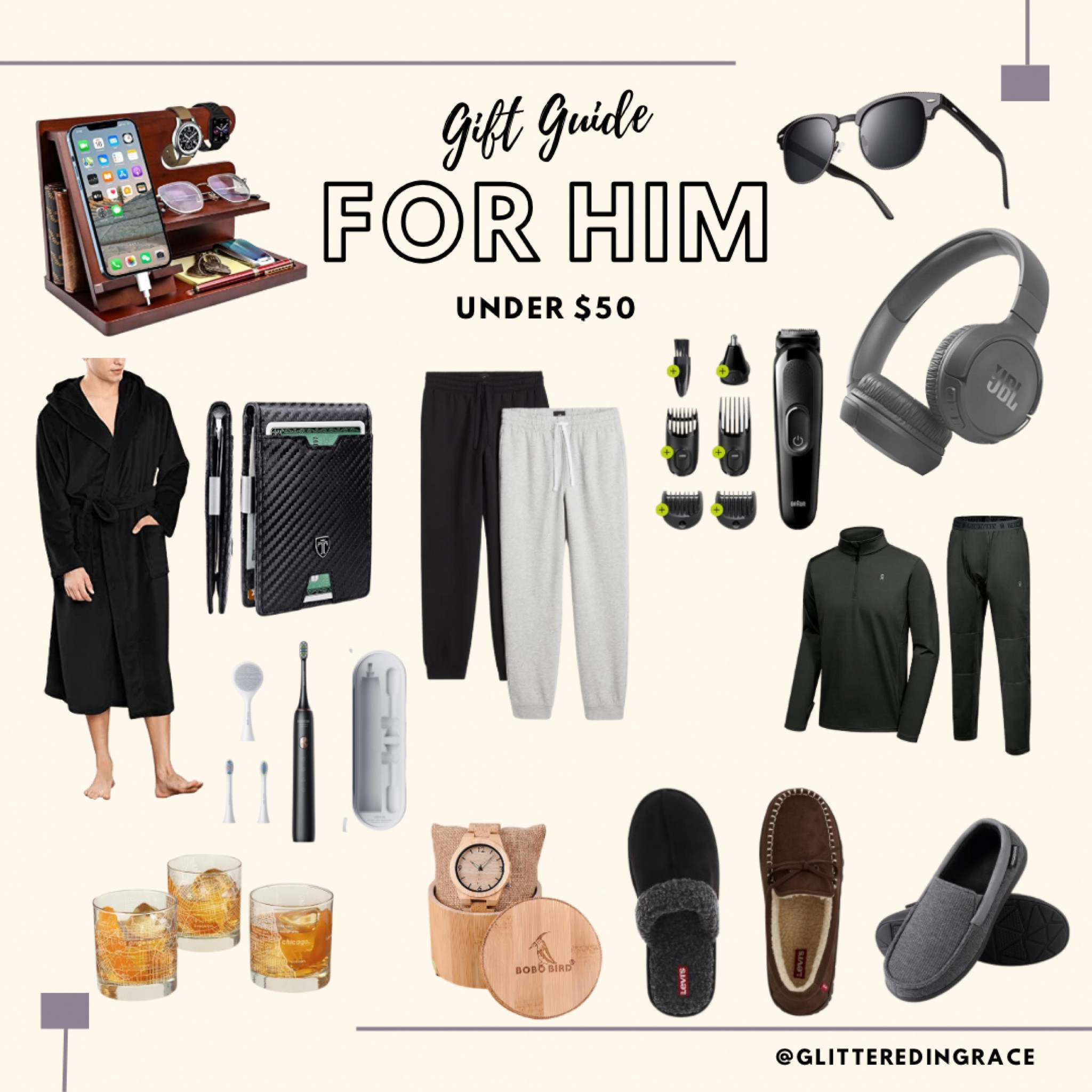 Gifts for the men in your life under $50! ✨💛 
#giftguideforhimunder50

#LTKunder50 #LTKSeasonal