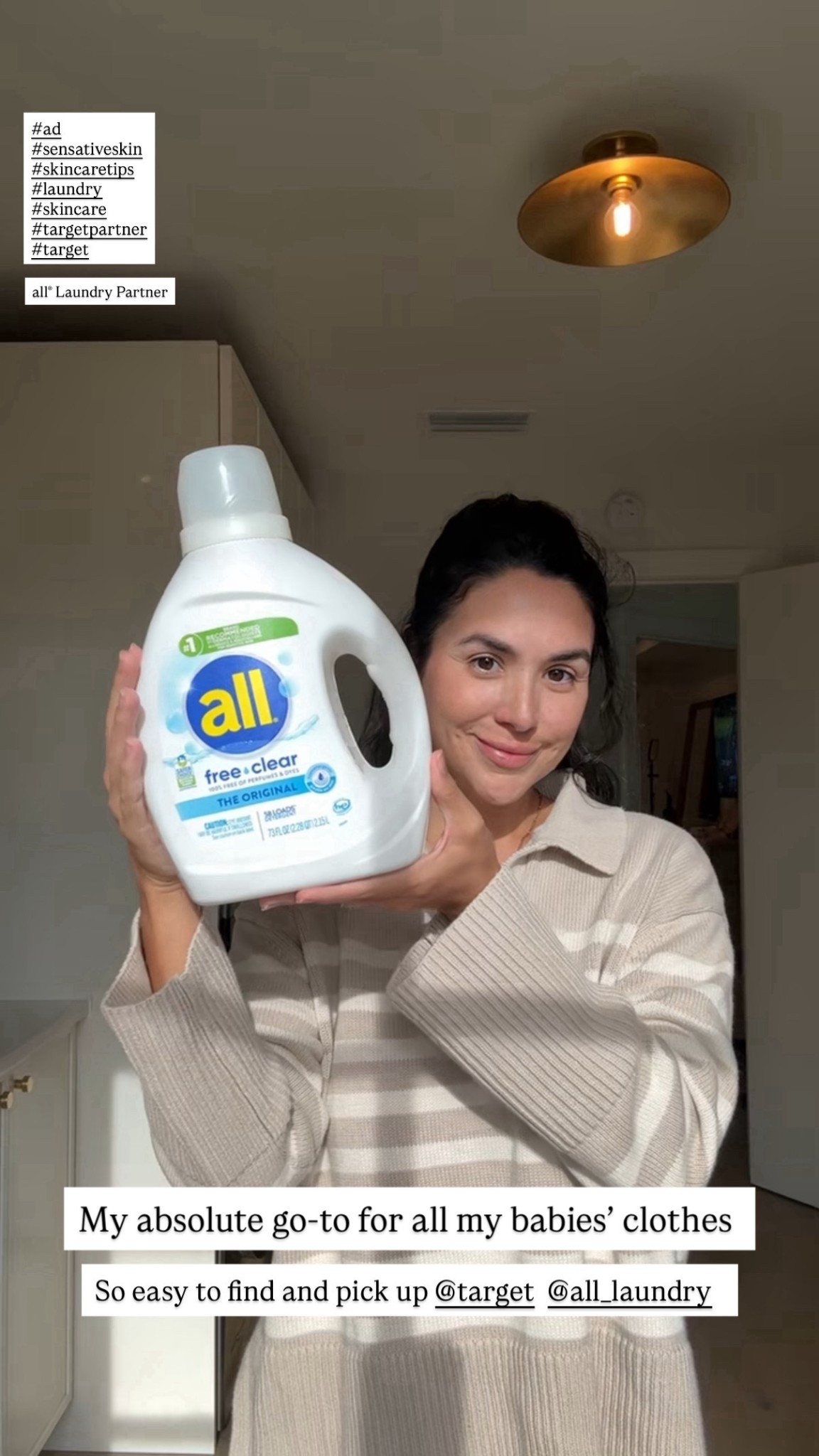 #AD The #laundry never ends, but at least I know my baby’s clothes are clean and gentle on his skin 🧺✨ I’ve been using @all_laundry — no perfumes, no dyes, just clean that actually works. So easy to pick up @target #TargetPartner #sensitiveskin #skincaretips #skincare #target @shop.ltk #liketk

#LTKHome #LTKmomlife #LTKKids