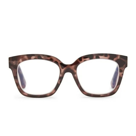 Compliments by DIFF Eyewear Ava Blue Light Reading Glasses Beige Tortoise +1.5 | Walmart (US)