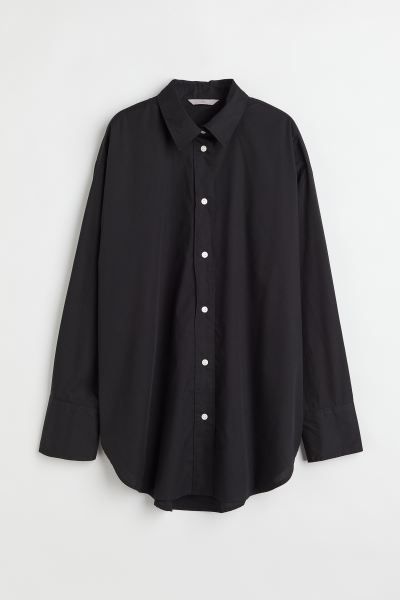 Oversized Cotton Shirt | H&M (US)