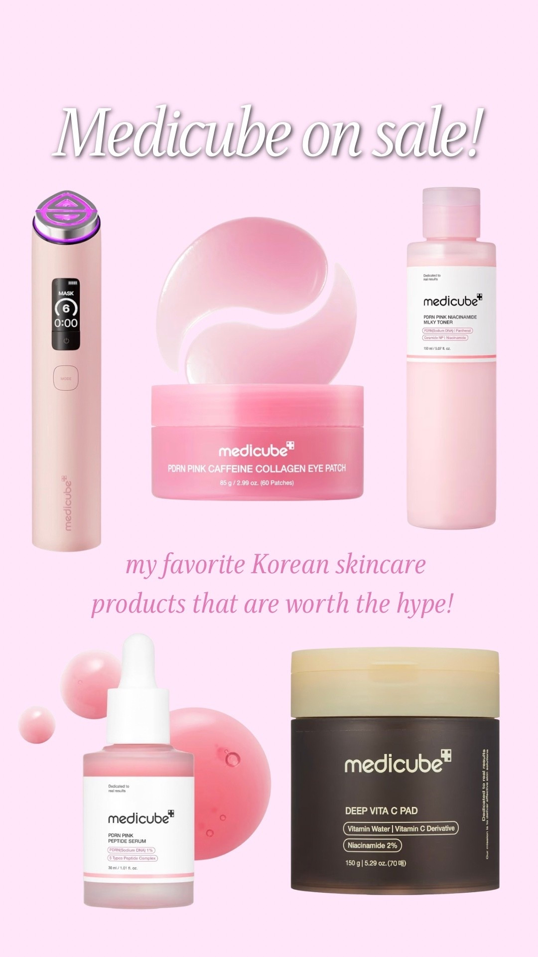 Medicube skincare on sale! Prime day beauty deals
