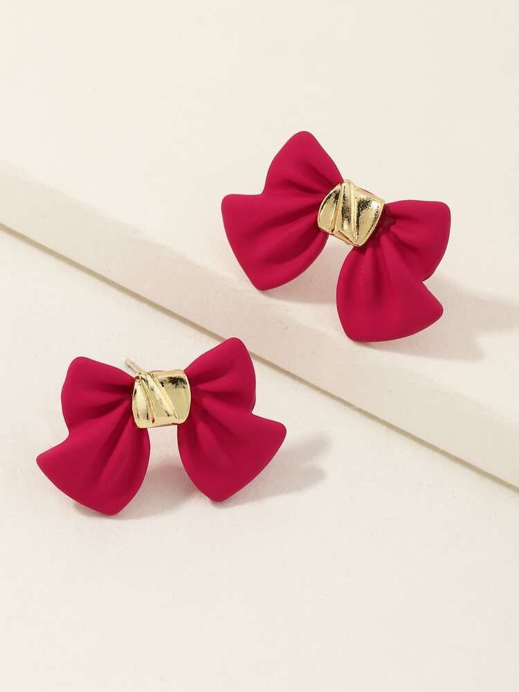 Bow Knot Design Stud Earrings | SHEIN