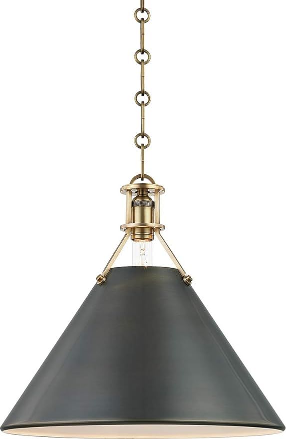 Hudson Valley Lighting MDS952-ADB Transitional One Light Pendant from Metal No.2 Collection in Br... | Amazon (US)