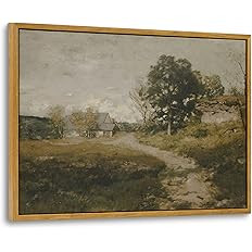 InSimSea Framed Canvas Wall Art Decor, Vintage Wall Art for Living Room Office Bedroom Decor, Vin... | Amazon (US)