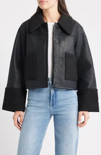Rails Dria Faux Leather & Faux Shearling Jacket | Nordstrom | Nordstrom