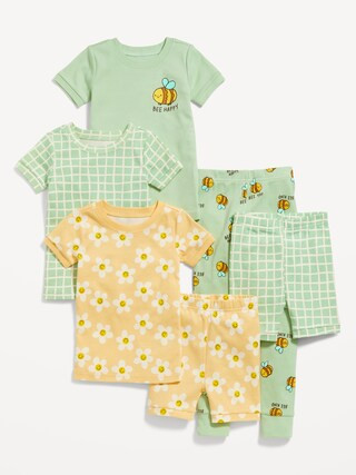 Unisex Snug-Fit 6-Piece Pajama Set for Toddler & Baby | Old Navy (US)