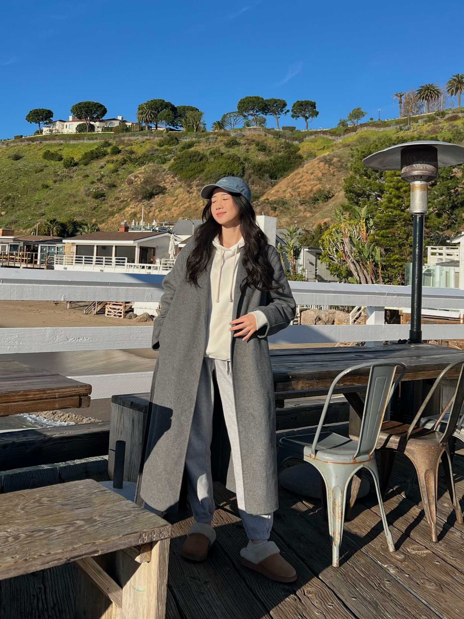 Comfy winter outfit 🤍 

I love the combination of hoodie & long coats! 

Linking items below 🤍

#LTKGiftGuide #LTKSpringSale #LTKSeasonal