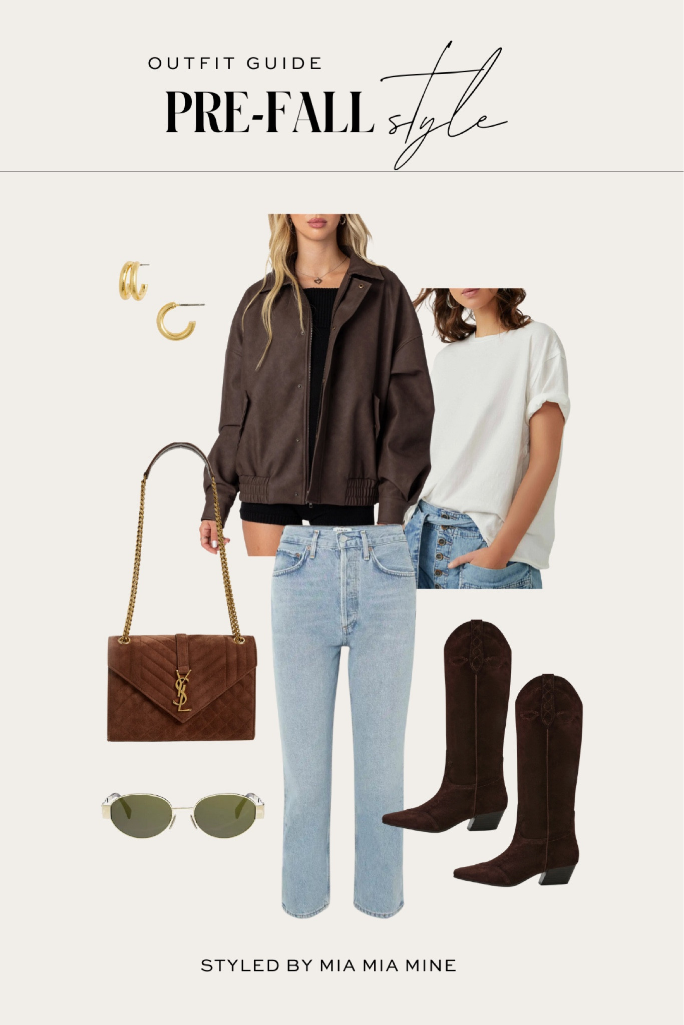 Casual pre fall outfit ideas / fall work outfit / business casual outfit
Nordstrom bomber jacket
Free people white tee
Steve Madden western boots
Agolde Riley jeans 

#LTKShoeCrush #LTKSeasonal #LTKFindsUnder100