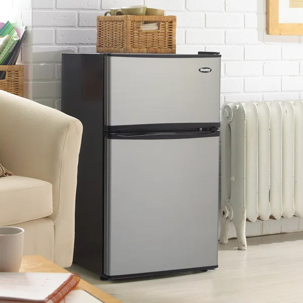 Danby Designer 3.1 Cubic Feet cu. ft. Freestanding Mini Fridge with Freezer | Wayfair North America