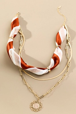 Scarf & Chain Necklace | Anthropologie (US)