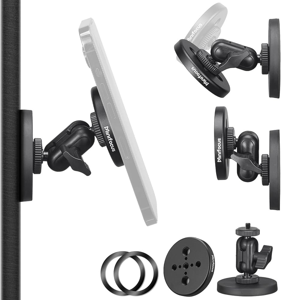 Gym Magnetic Phone Holder Mount, Metal Dual Powerful Magnetic Phone Holder Attach to Metal Surfac... | Amazon (US)