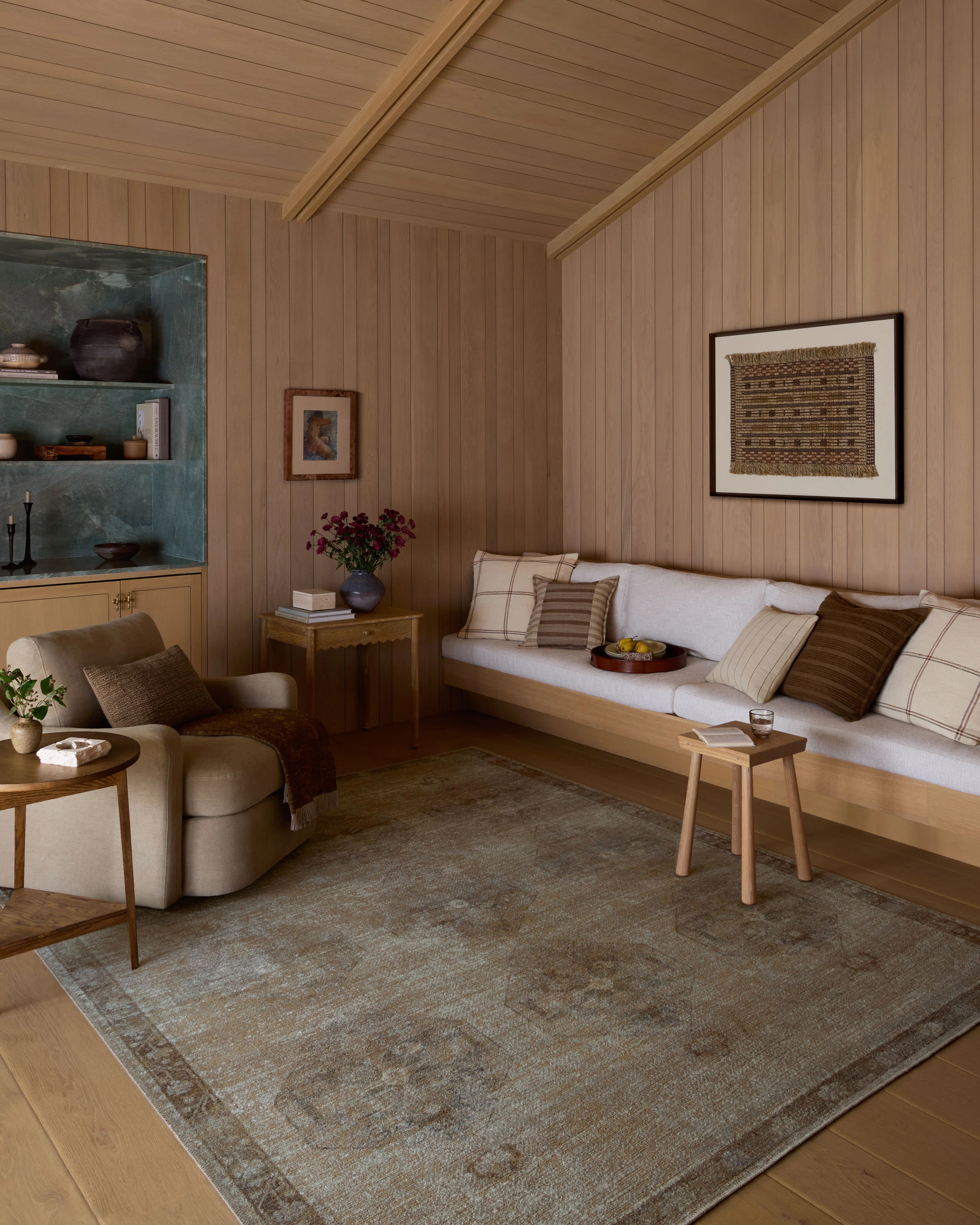 Amber Lewis x Loloi Cambria Mist / Natural Area Rug | Wayfair North America