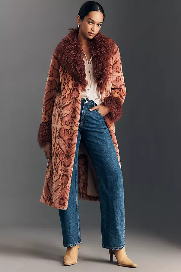 Cuvee Rose Faux Fur Coat Jacket | Anthropologie (US)