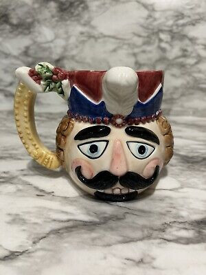 Vintage Christmas Nutcracker Mug Ceramic Hand Painted 1996 20oz  Great Condition | eBay US