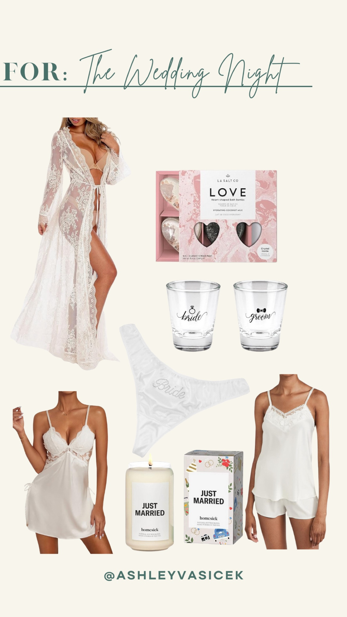 Gifts for the Bride on her Wedding night 🌚

#LTKfindsunder50 #LTKwedding #LTKGiftGuide