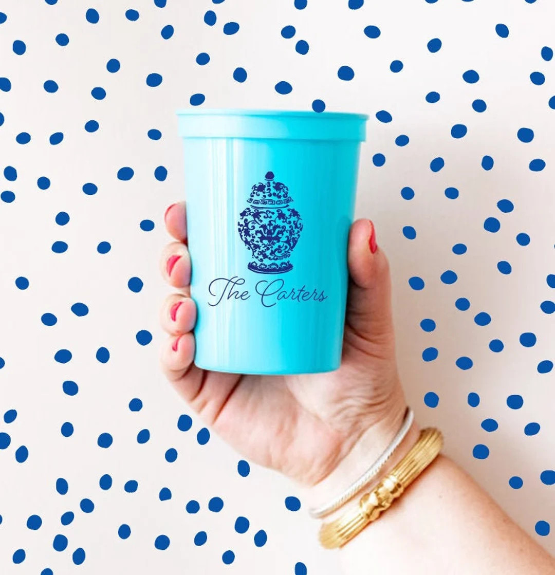 Ginger jar cups, Personalized plastic cups, Housewarming gift idea, Ginger jar decor, Housewarmin... | Etsy (US)