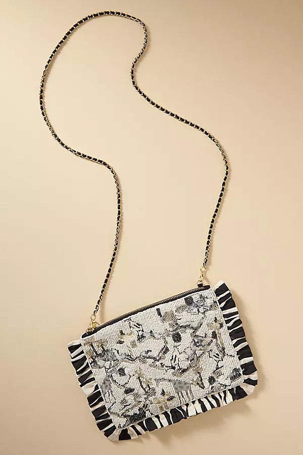 Beaded Toile Clutch | Anthropologie (US)