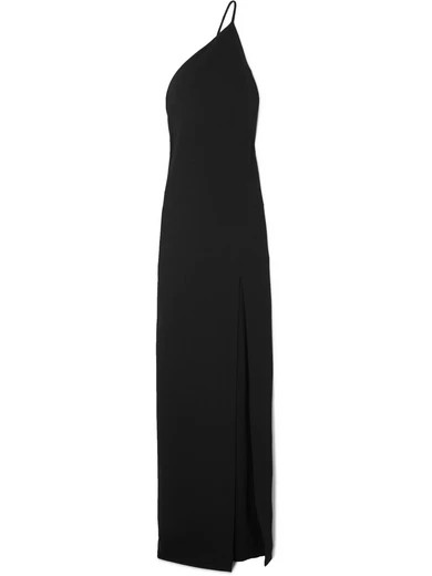 Solace London - The Petch One-shoulder Stretch-crepe Gown - Black | NET-A-PORTER (UK & EU)
