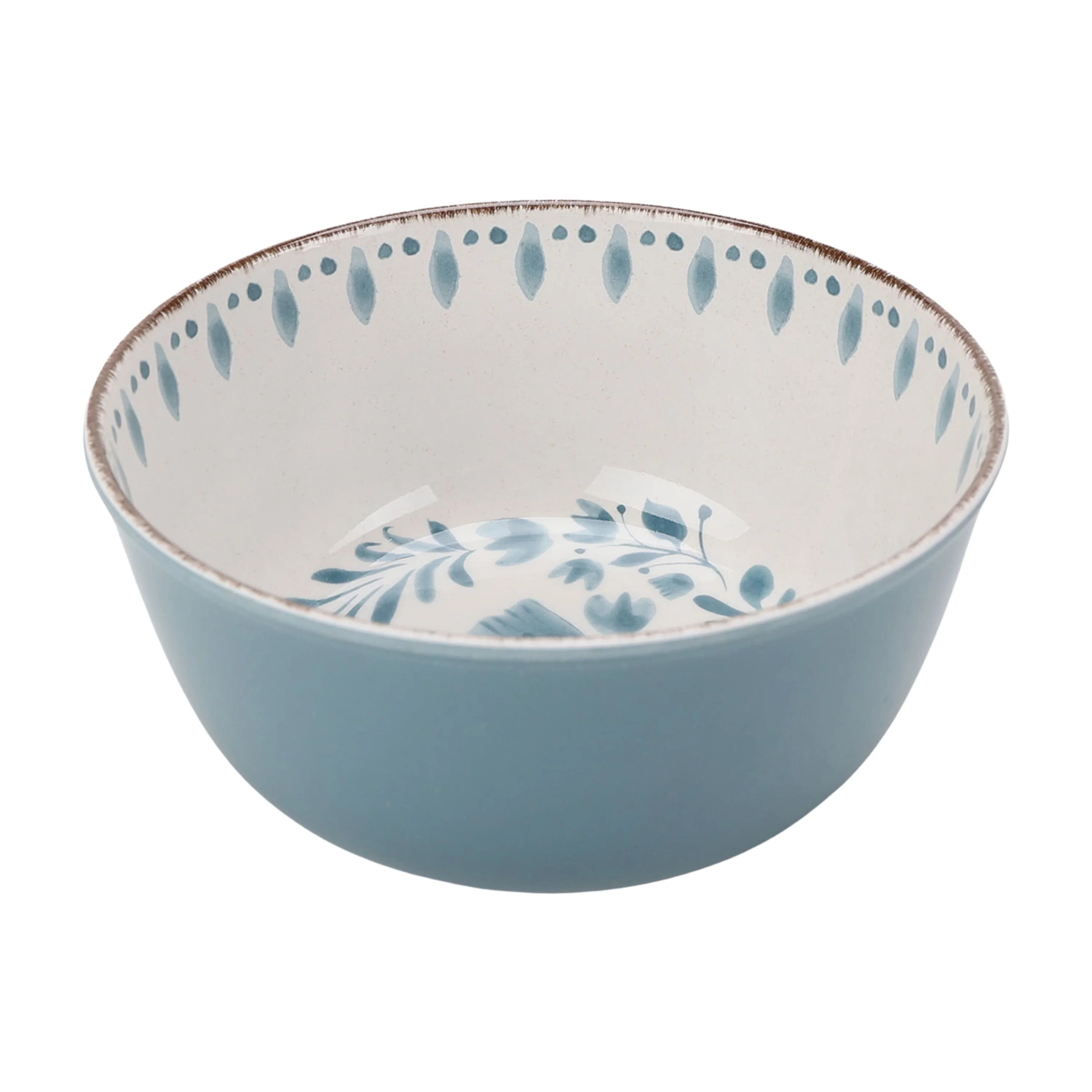 Better Homes & Gardens Bamboo Melamine Cereal Bowl, Blue | Walmart (US)