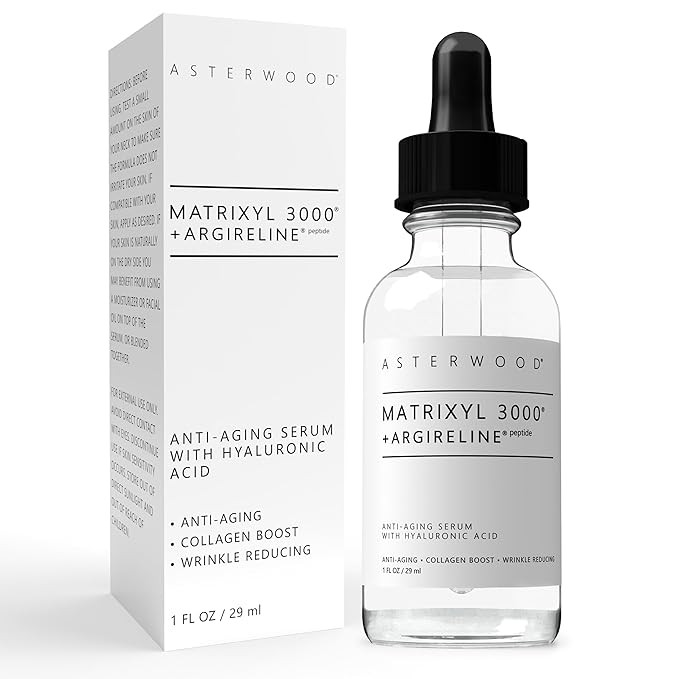 Asterwood Matrixyl 3000 + Argireline Serum for Face - Multi Peptide Serum with Hyaluronic Acid - ... | Amazon (US)