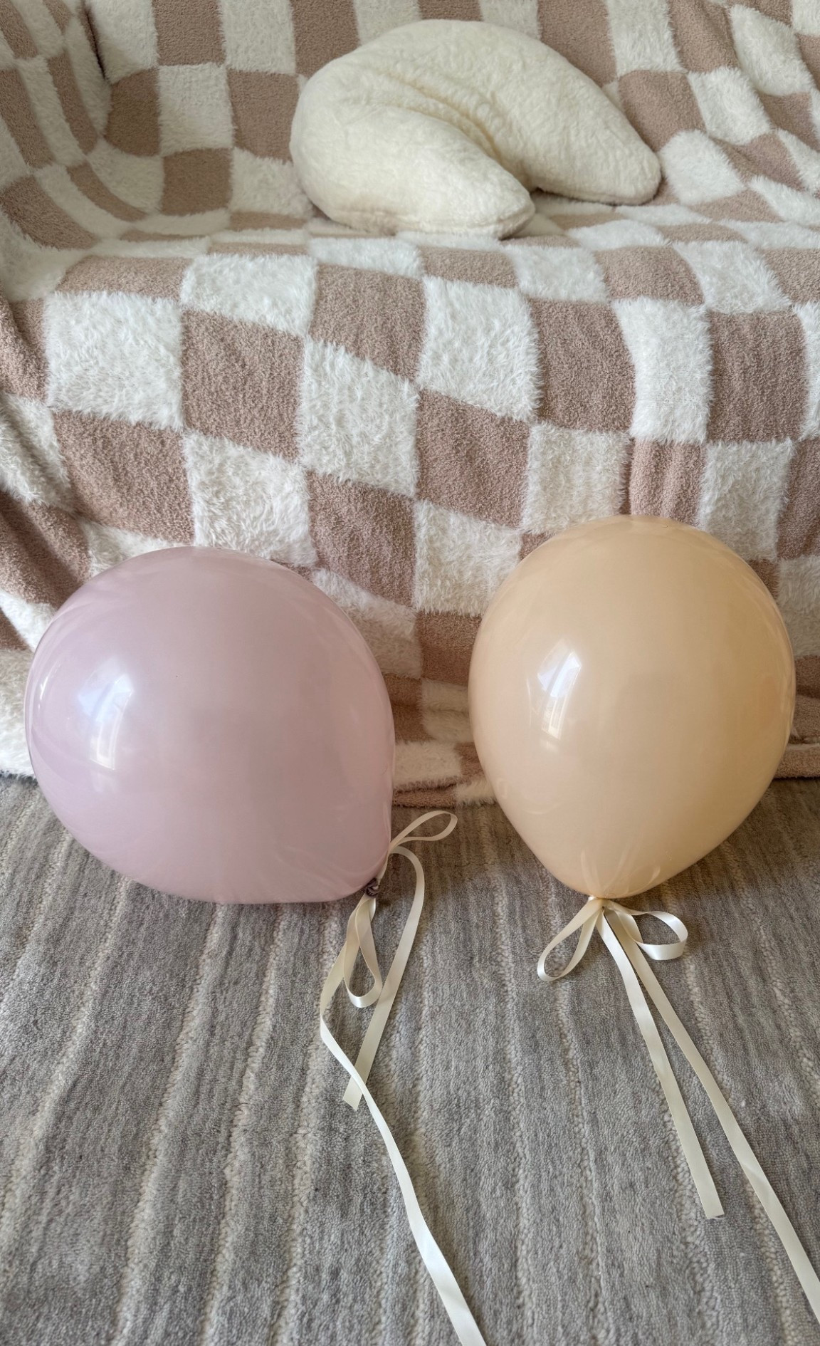 Balloon / birthday hack - tie with satin ribbon instead of balloon string. Instant elevation. 
