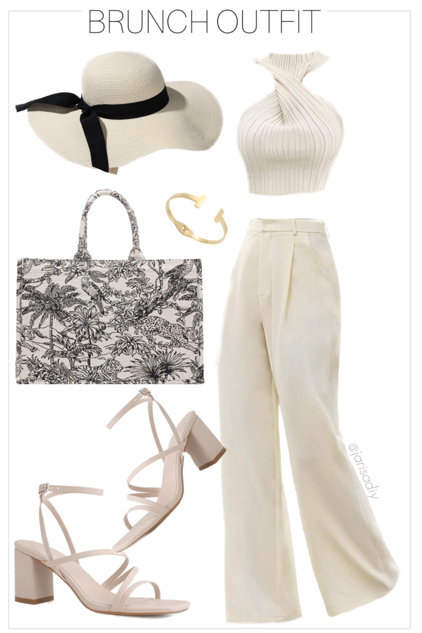 Neutral Brunch outfit with pants

#LTKunder50 #LTKstyletip #LTKFind