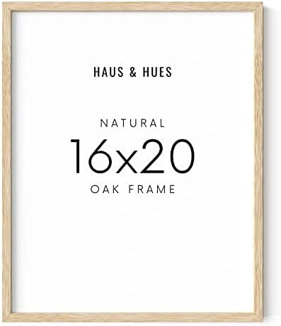 Haus and Hues 16"x20" Beige Oak Wood Frames Set of 1 - 16x20 Natural Wood Frames for Posters, 16x... | Amazon (US)