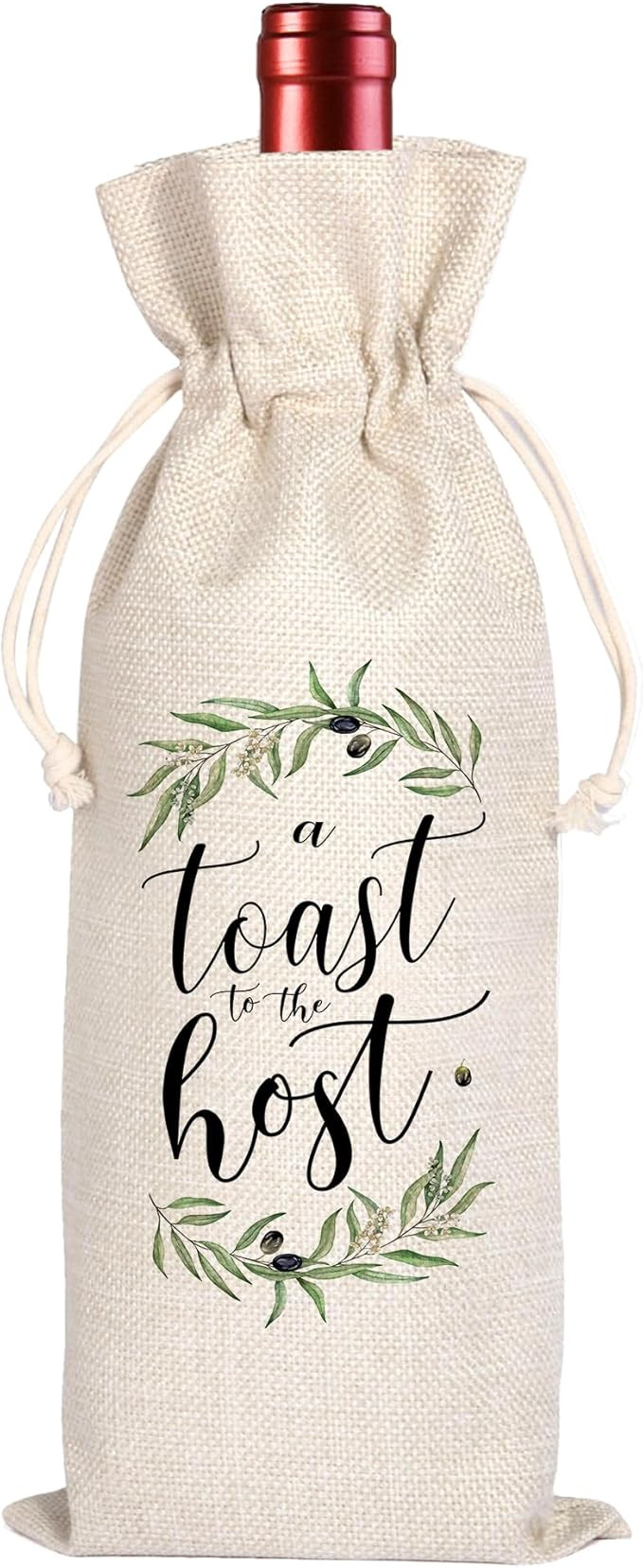 A Toast For the Host Wine Bag, Housewarming, Party Decor, Bridal Shower, Gift for Her, Hostess, W... | Amazon (US)