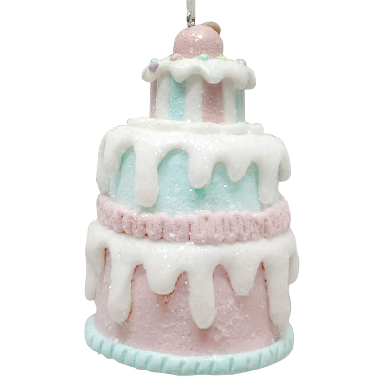 Mrs. Claus' Bakery Claydough Tier Cake Ornament, 3.5" | At Home