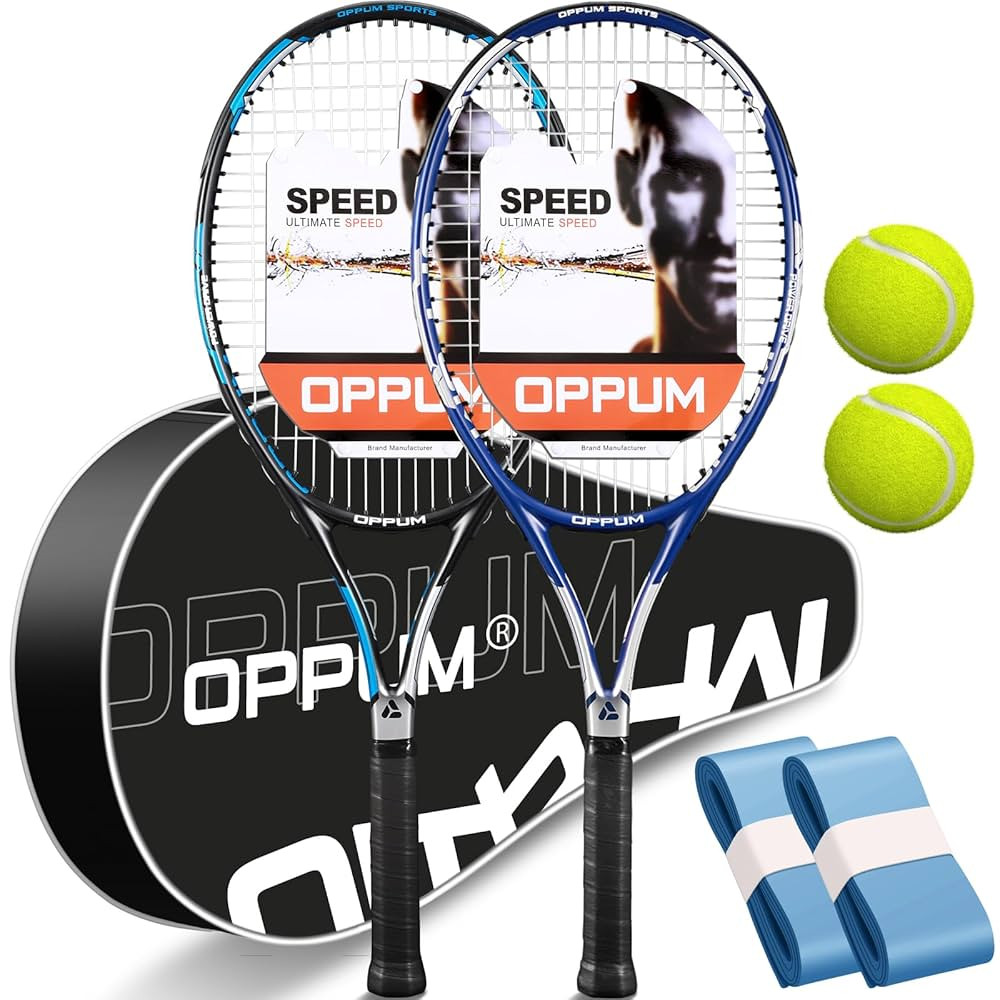 27" Pro Tennis Rackets (2-Pack), Lightweight, Durable Strings, Ideal for Beginner/Intermediate Pl... | Amazon (US)