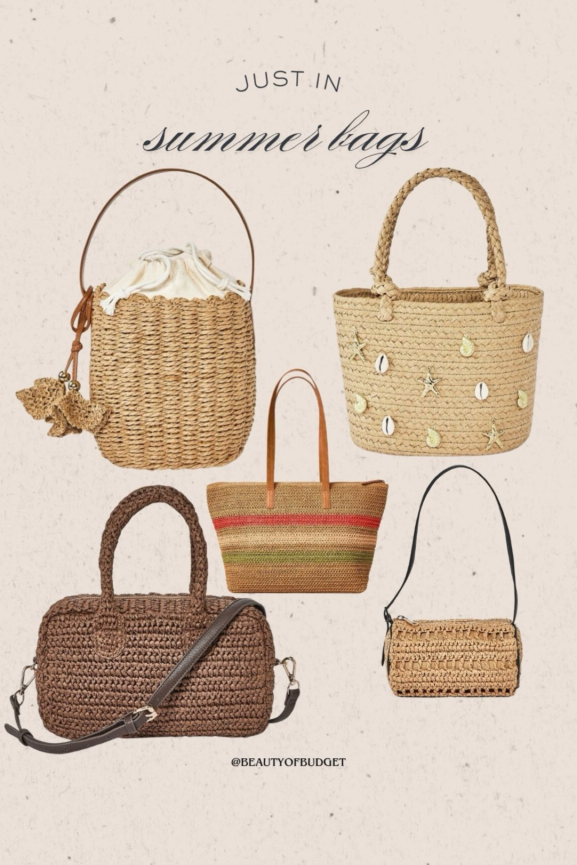 Affordable summer bags at target! 

#LTKSeasonal #LTKMothersDay #LTKmomlife