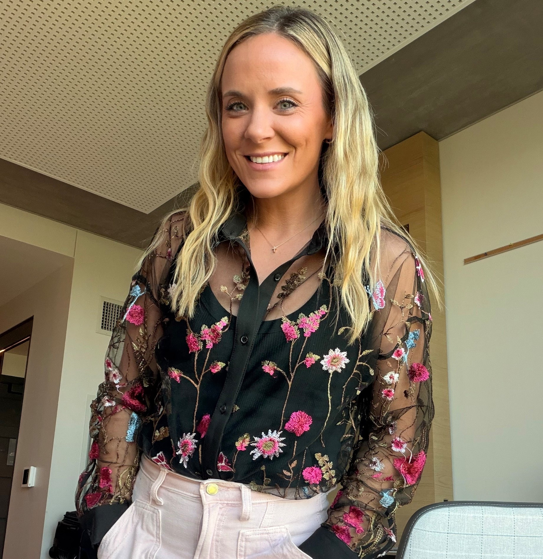 sheer floral blouse
embroidered mesh top
long sleeve statement shirt
dressy black button down
pink high rise trousers
casual straight leg pants
neutral cargo bottoms
light blush denim
fashion streetwear sneakers
chunky sole trainers
white gold shoes
Dolce Vita lifestyle kicks

#LTKFindsUnder50 #LTKFallSale #LTKFindsUnder100