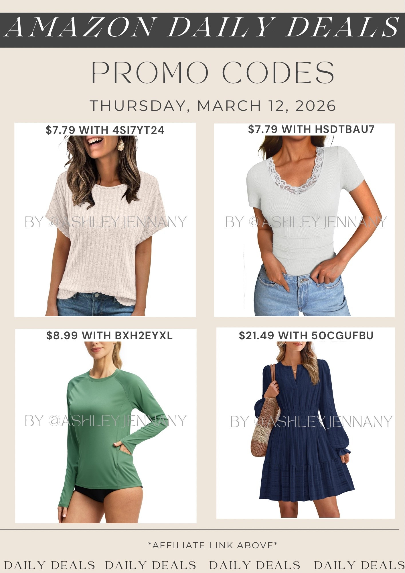 Amazon fashion deals 

#LTKMidsize #LTKSaleAlert