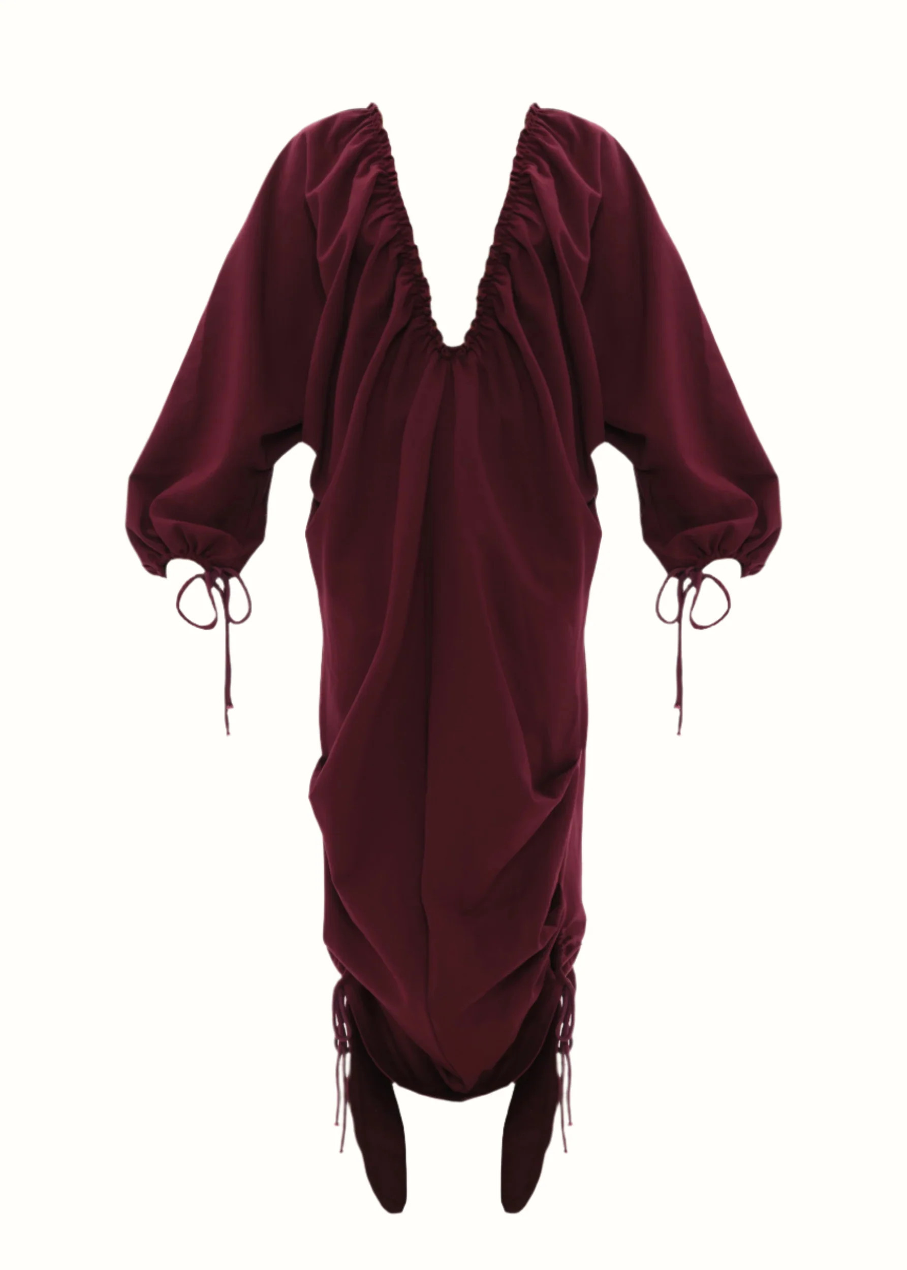 ANDREA IYAMAH META MAXI DRESS - DARK PLUM | ANDREA IYAMAH