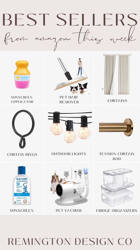 Amazon weekly bestseller - amazon finds - outdoor lights - curtains - curtain rods - sunscreen - pet vacuum - organization bins - pet hair

#LTKStyleTip #LTKHome #LTKSeasonal